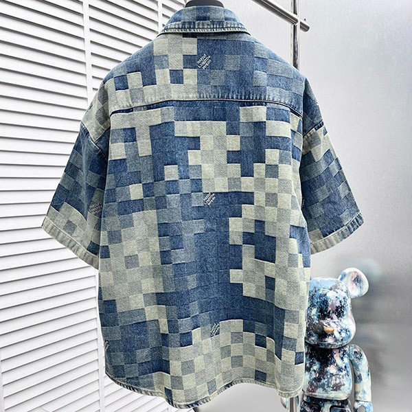 ルイヴィトン デニムショートスリーブ Tシャツ コピー vut34950